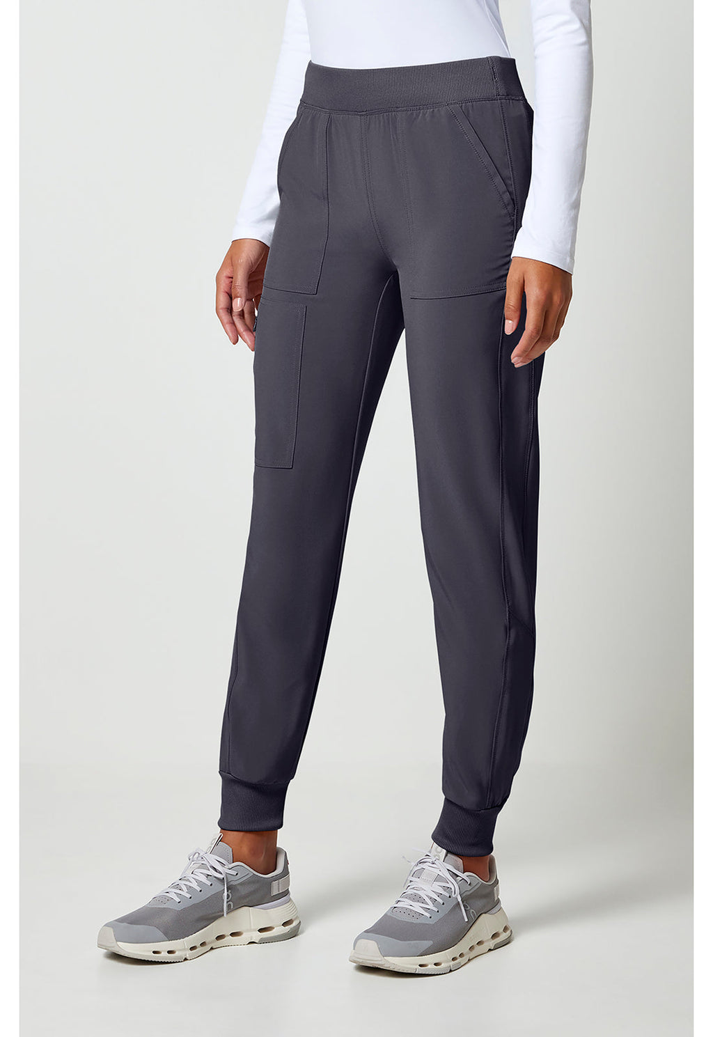 Allura CKA190 Women's Mid Rise Scrub Joggers Pewter