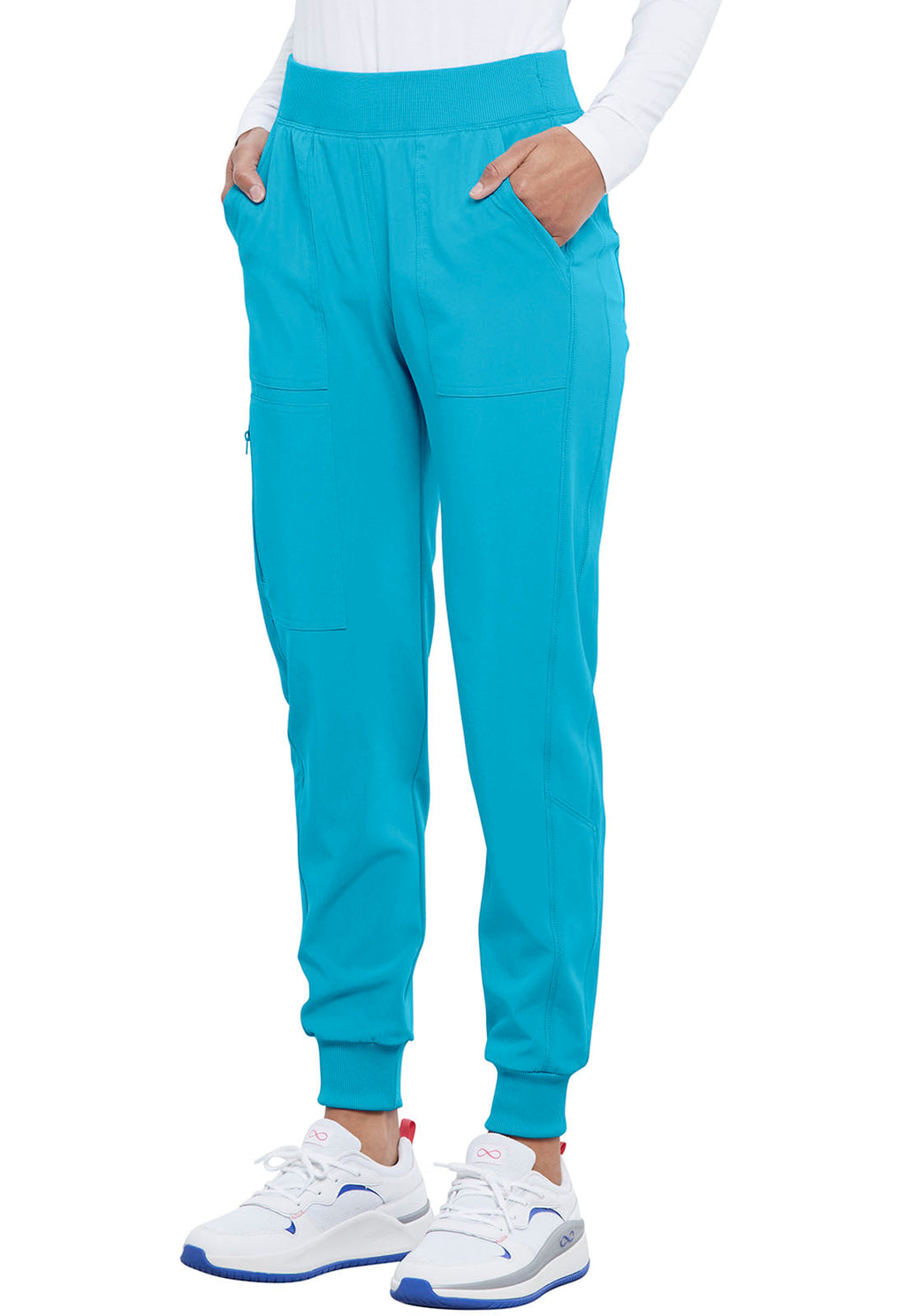 Allura CKA190 Women's Mid Rise Scrub Joggers Teal Blue