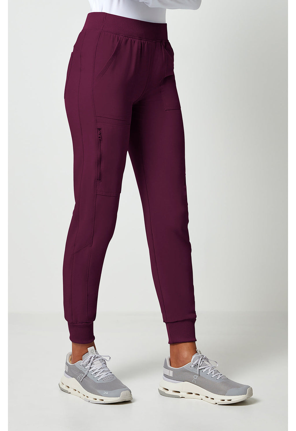 Allura CKA190 Women's Mid Rise Scrub Joggers Wine