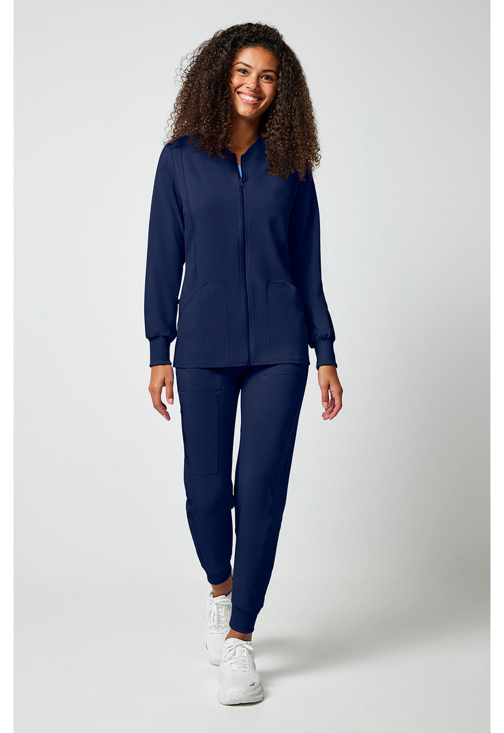 Allura CKA384 Women's Zip Front Jacket Navy