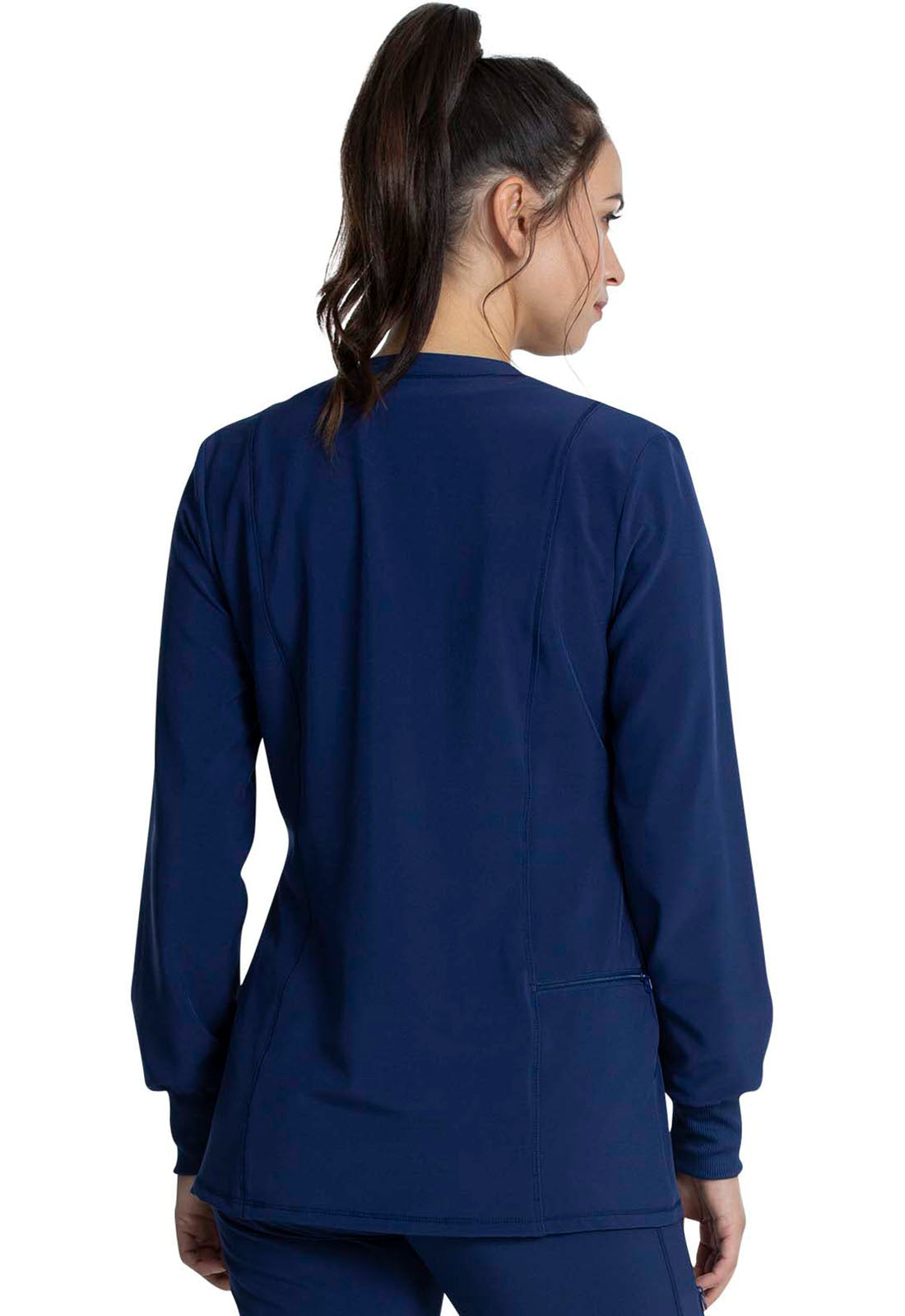 Allura CKA384 Women's Zip Front Jacket Navy