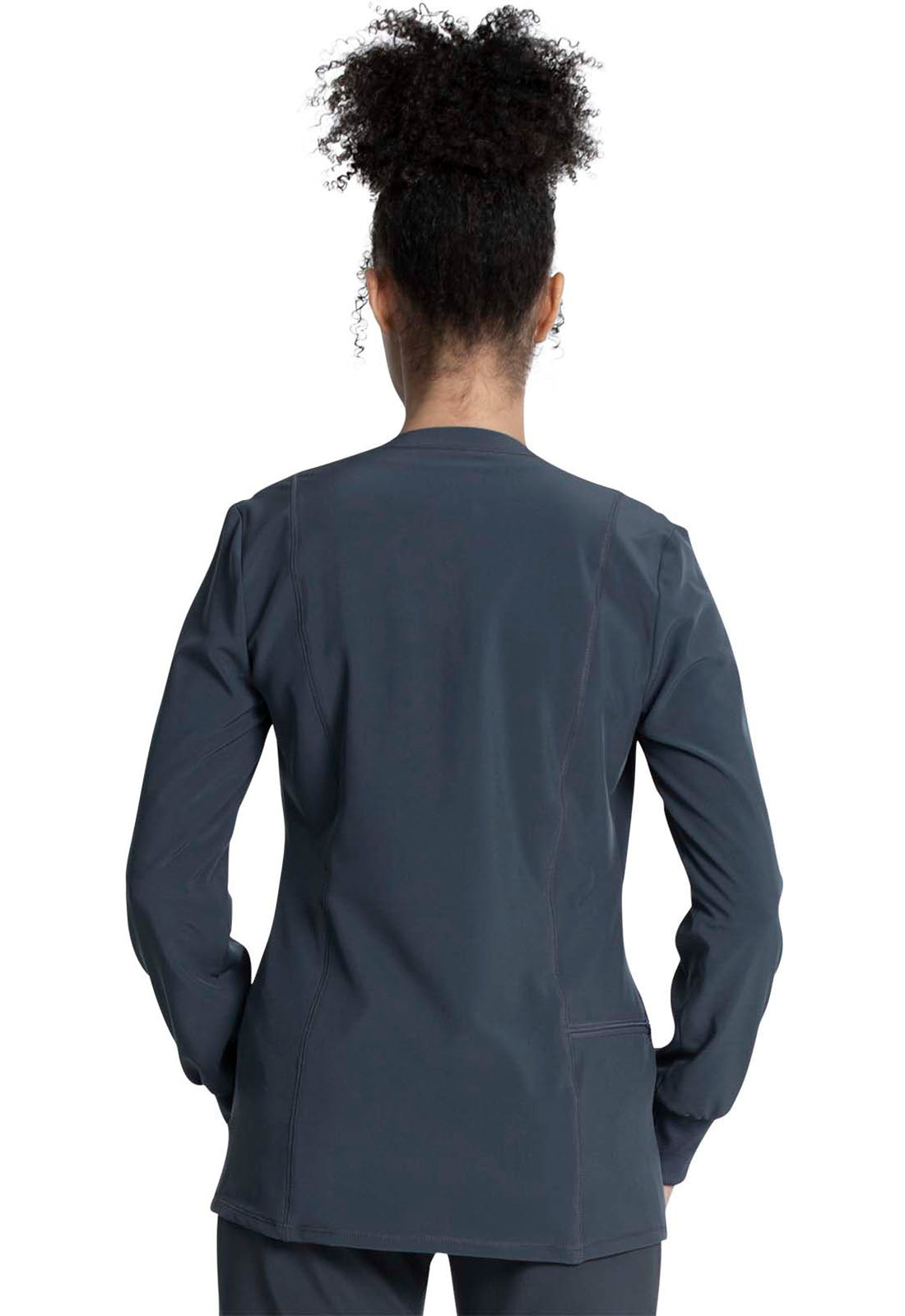Allura CKA384 Women's Zip Front Jacket Pewter