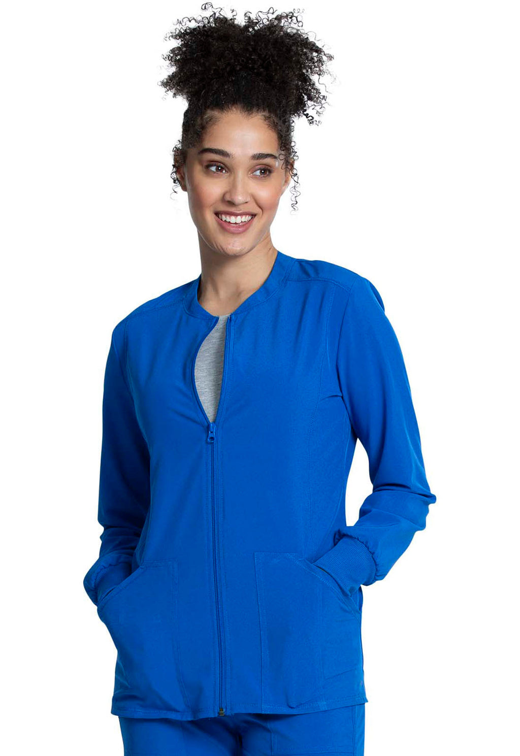 Allura CKA384 Women's Zip Front Jacket Royal