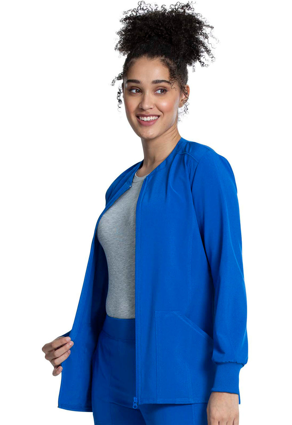 Allura CKA384 Women's Zip Front Jacket Royal