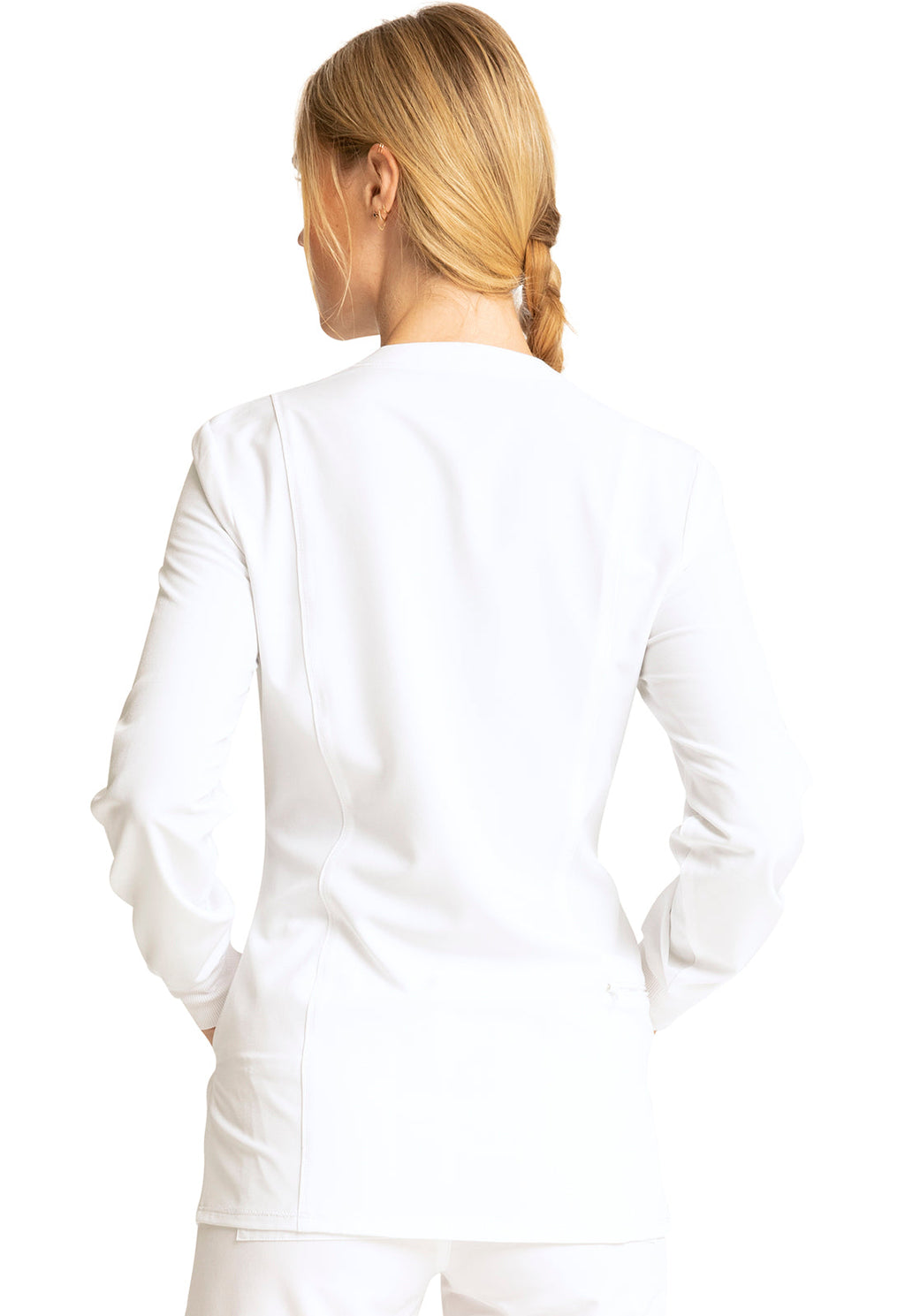 Allura CKA384 Women's Zip Front Jacket White