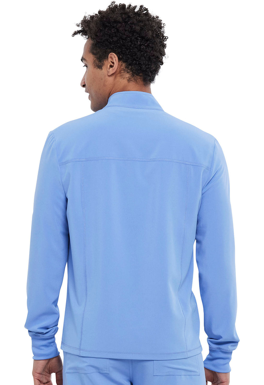Allura CKA387 Men's Zip Front Jacket Ciel Blue