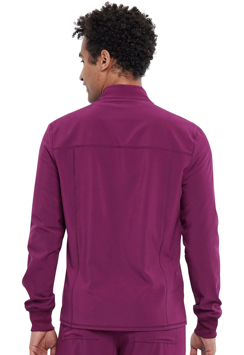 Allura CKA387 Men's Zip Front Jacket Wine