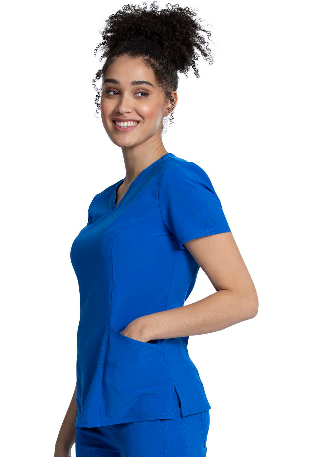 Allura CKA684 Women's V-Neck Scrub Top Royal
