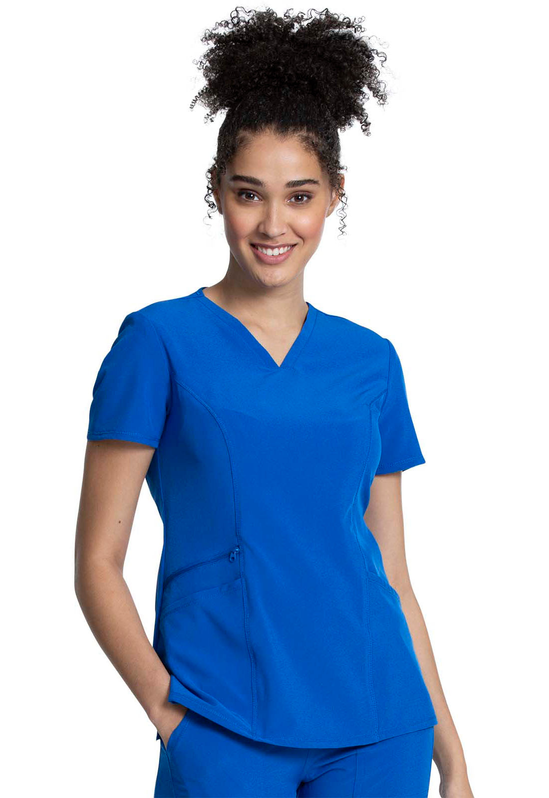 Allura CKA684 Women's V-Neck Scrub Top Royal