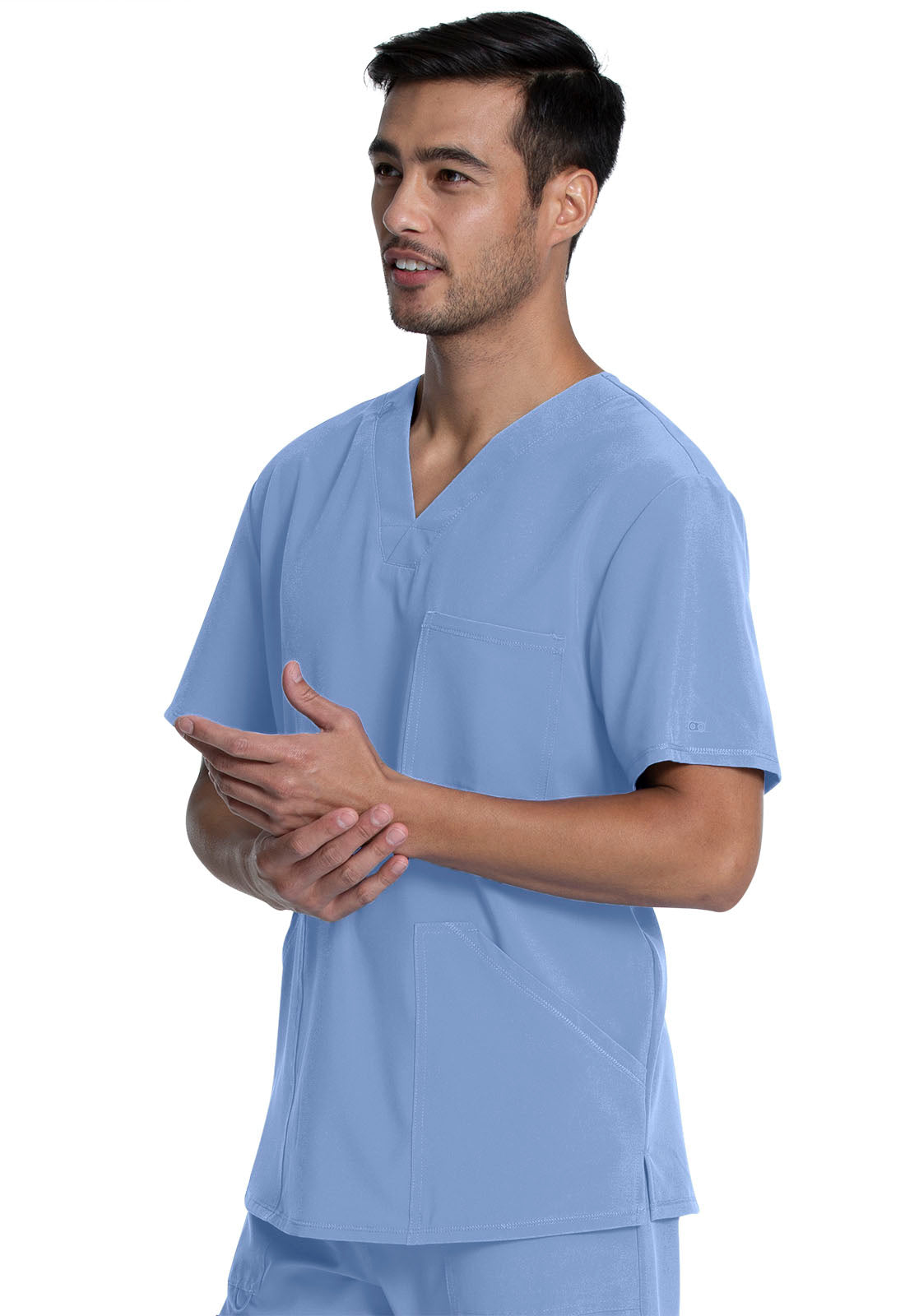 Allura CKA686 Men's V-Neck Top Ciel
