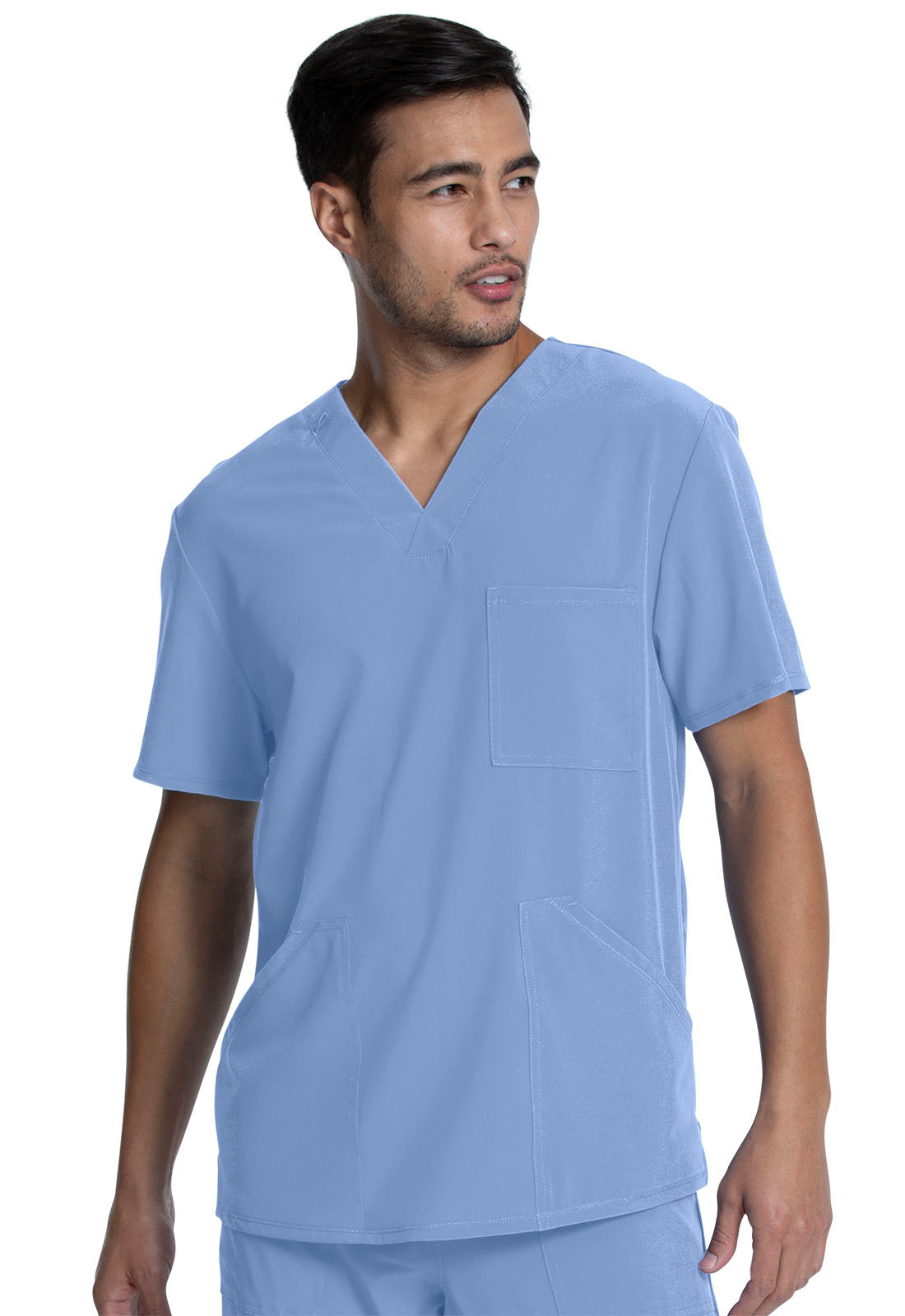Allura CKA686 Men's V-Neck Top Ciel