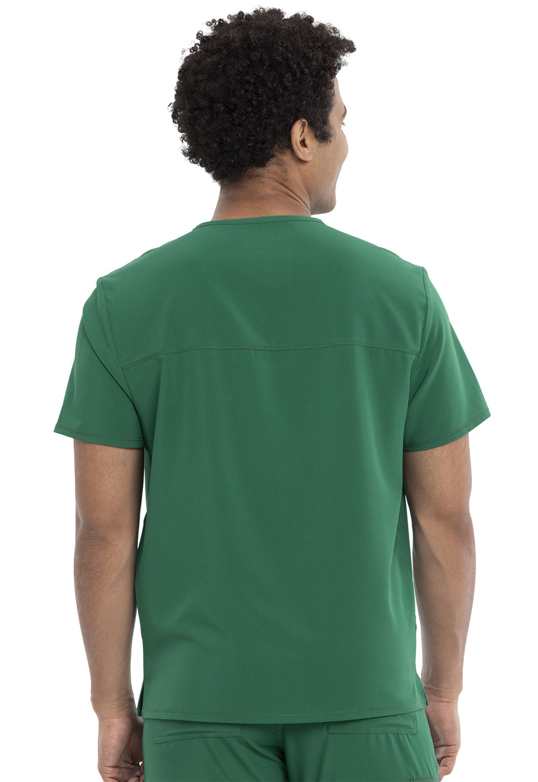 Allura CKA686 Men's V-Neck Scrub Top Hunter Green