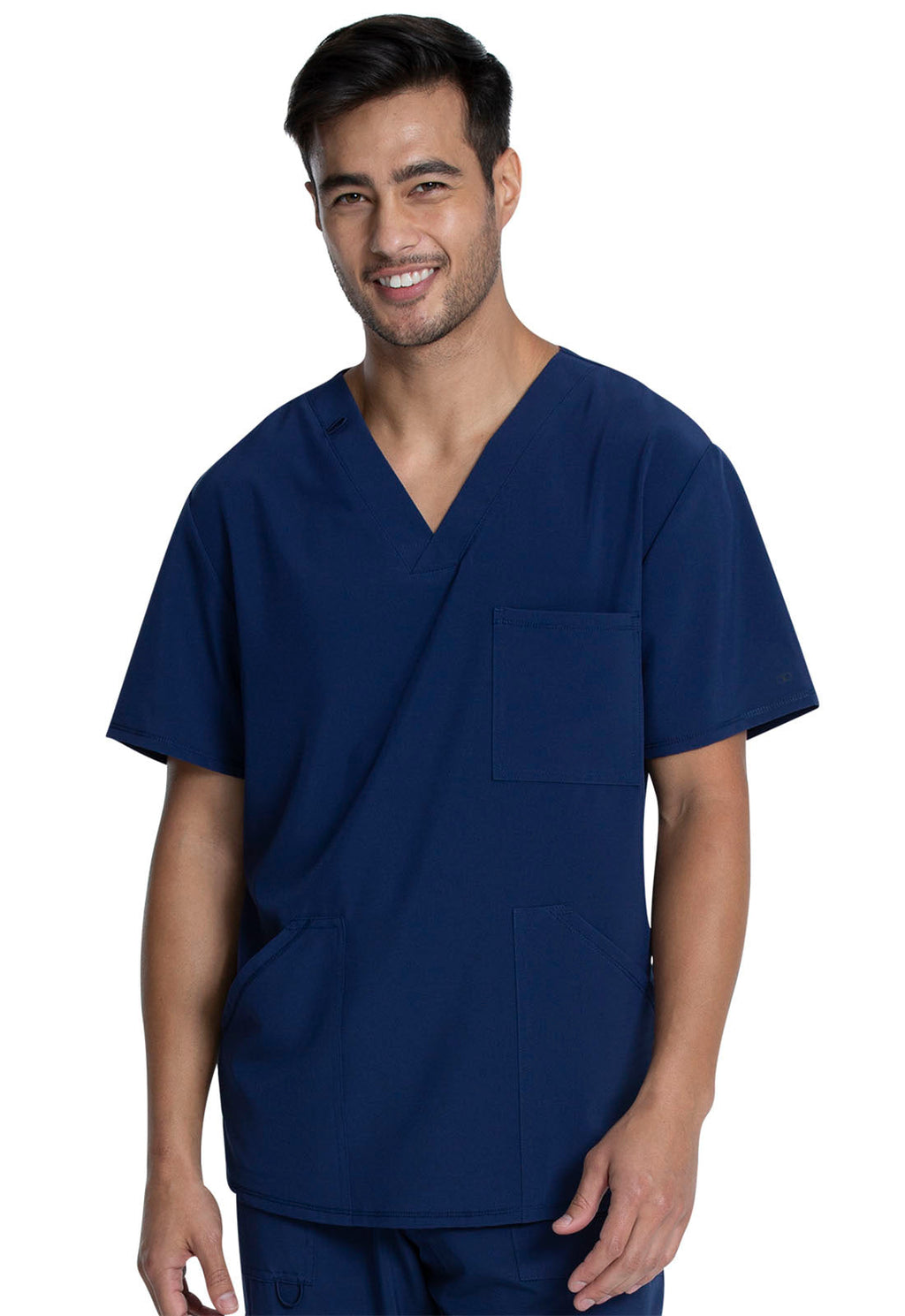 Allura CKA686 Men's V-Neck Scrub Top Navy