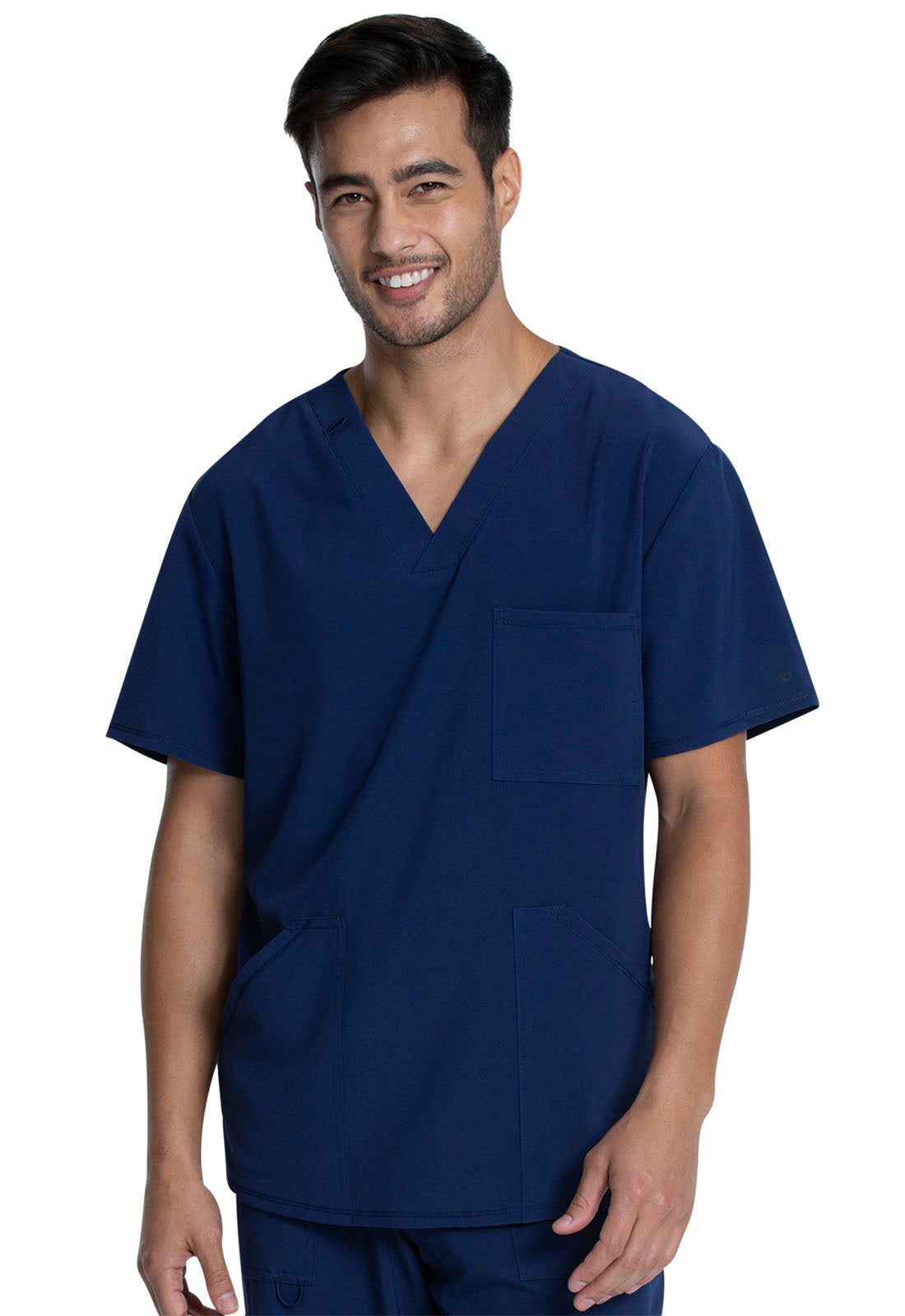 Allura CKA686 Men's V-Neck Scrub Top Navy