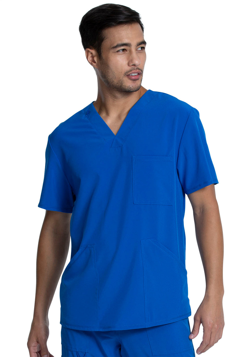 Allura CKA686 Men's V-Neck Scrub Top Royal