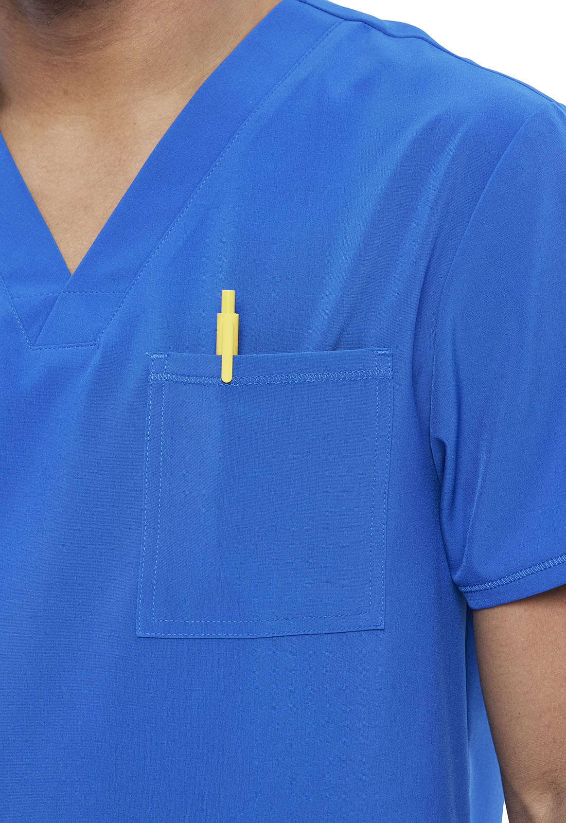 Allura CKA689 Men's Tuckable V-Neck Scrub Top Royal