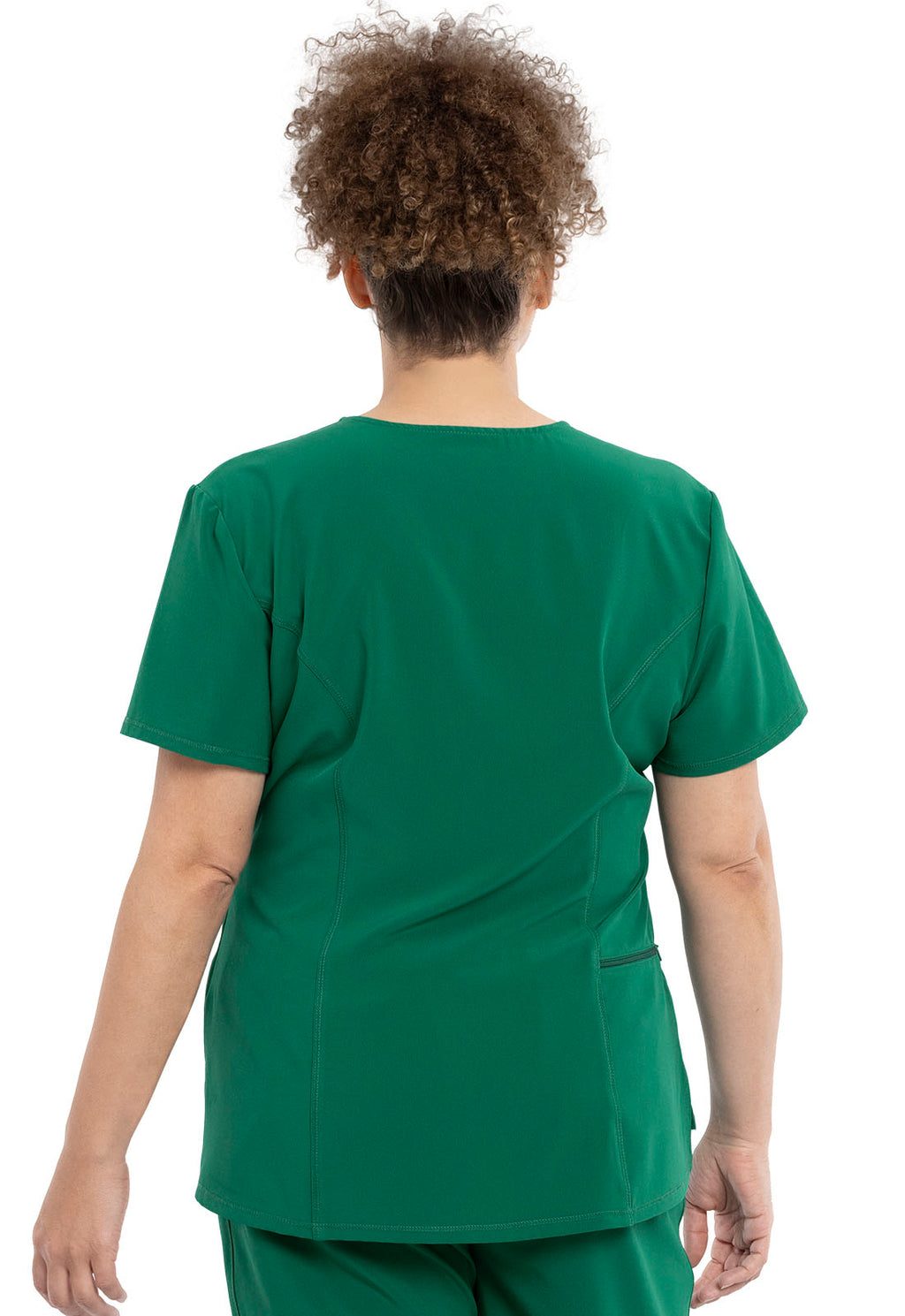 Allura CKA690 Women's Tuckable V-Neck Scrub Top Hunter Green