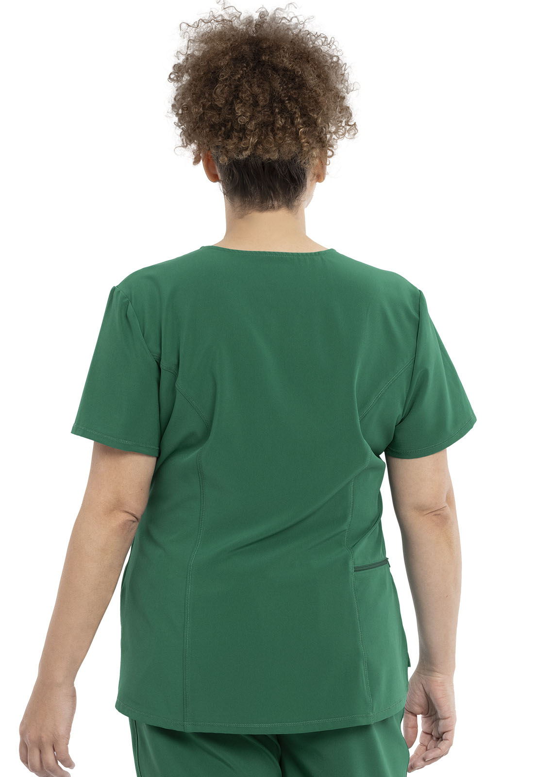 Allura CKA690 Women's Tuckable V-Neck Scrub Top Hunter Green