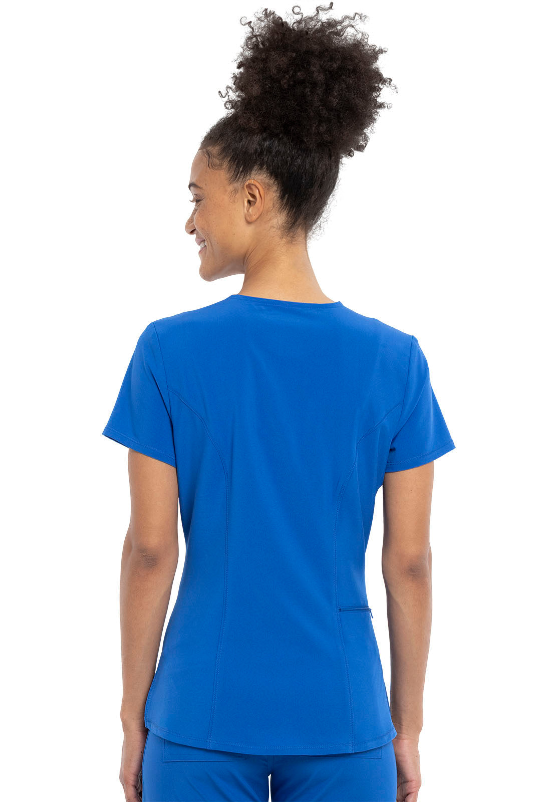 Allura CKA690 Women's Tuckable V-Neck Scrub Top Royal