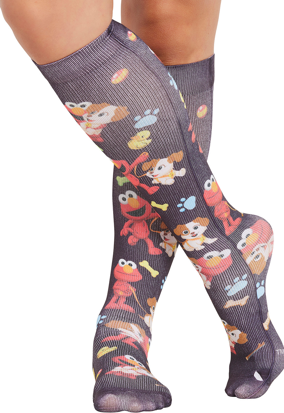 Tooniforms Comfort Support Knee High 8-15 mmHg Compression Sock Fur-ever Friends