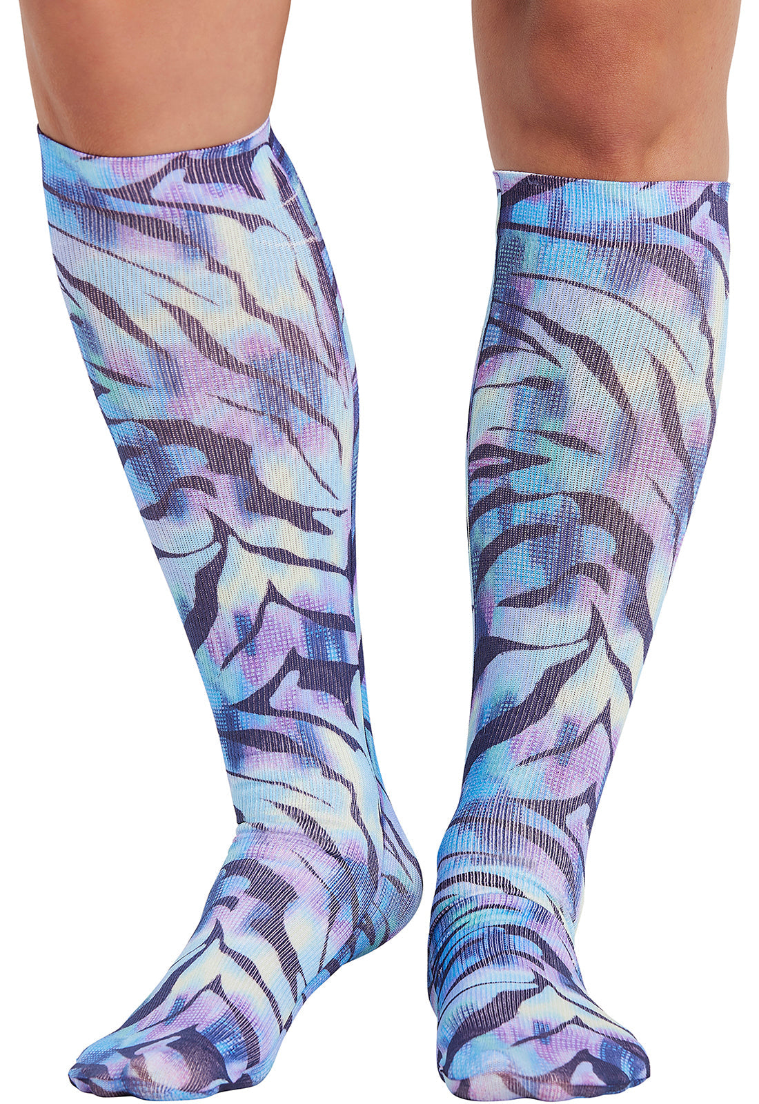 Legwear COMFORTSUPPOR Women's Knee High 8-15 mmHg Compression Sock Wild Abstract