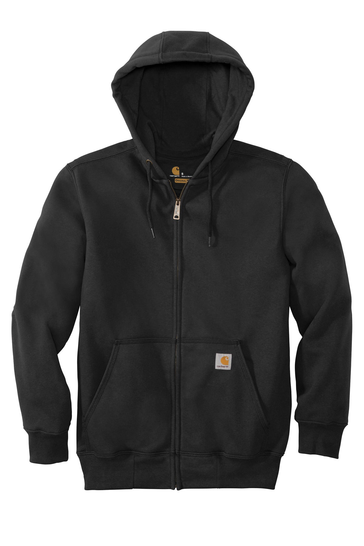 Carhartt Rain Defender Paxton Heavyweight Hooded Zip-Front Sweatshirt CT100614 Black