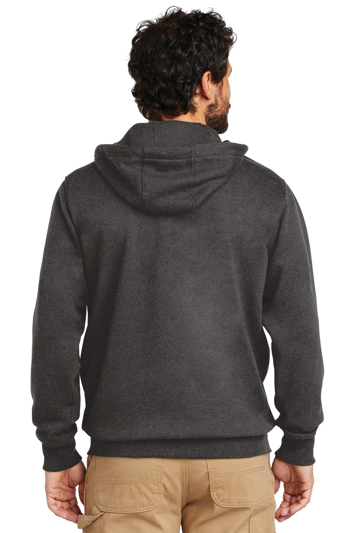 Carhartt Rain Defender Paxton Heavyweight Hooded Zip-Front Sweatshirt CT100614 Carbon Heather