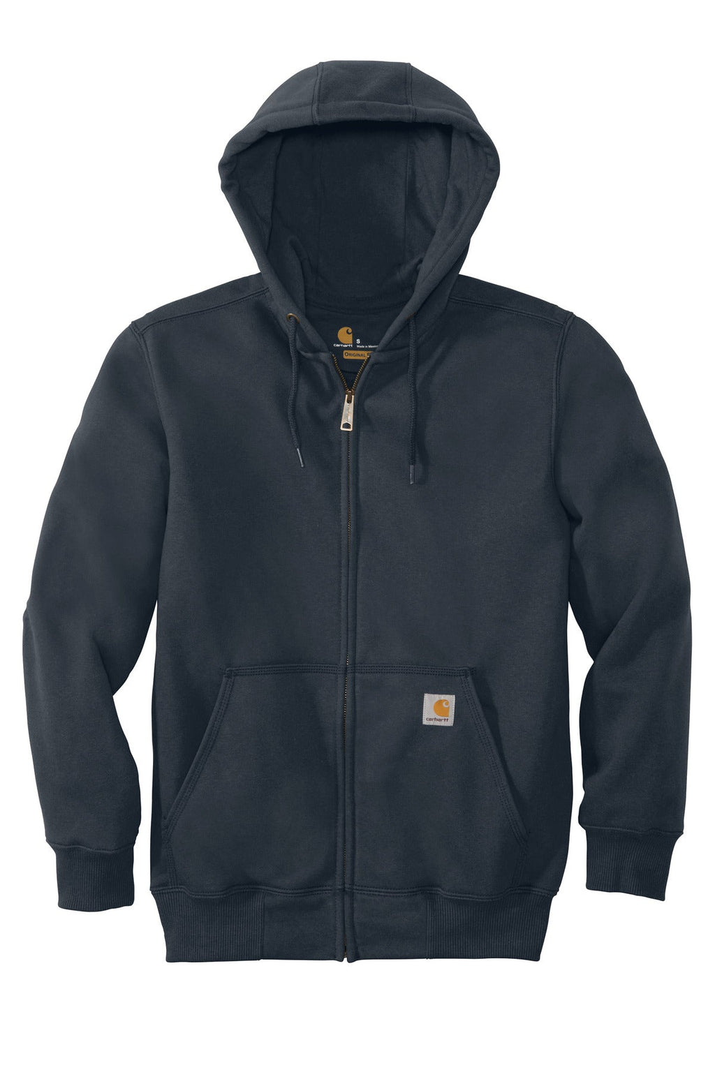 Carhartt Rain Defender Paxton Heavyweight Hooded Zip-Front Sweatshirt CT100614 New Navy
