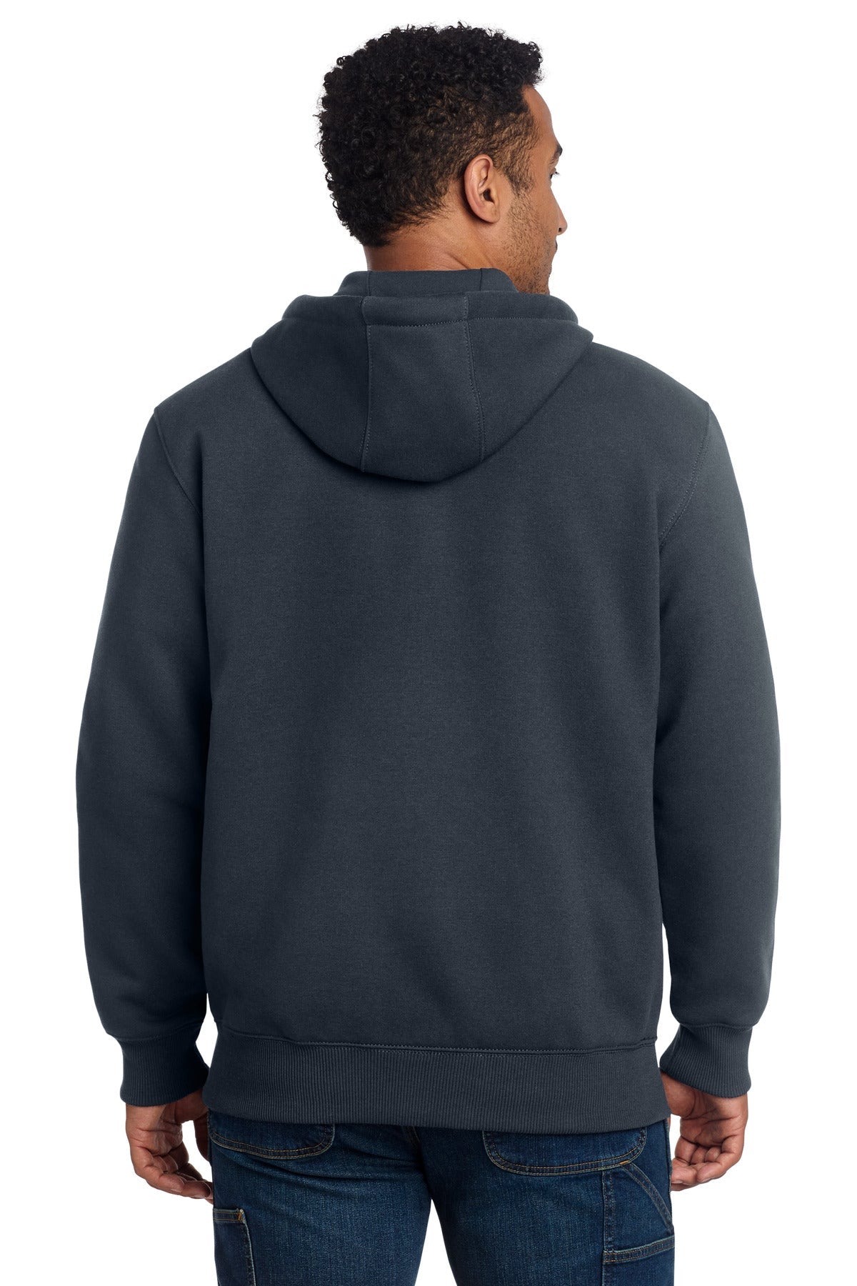 Carhartt Rain Defender Paxton Heavyweight Hooded Zip-Front Sweatshirt CT100614 New Navy