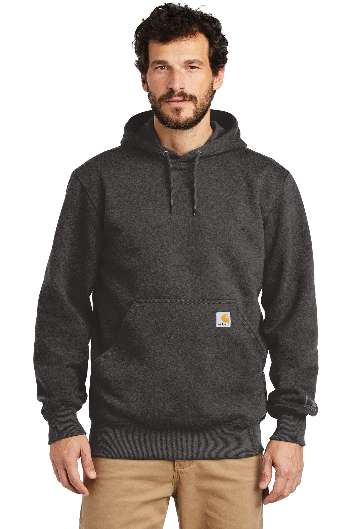 Carhartt Rain Defender Paxton Heavyweight Hooded Sweatshirt CT100615 Carbon Heather