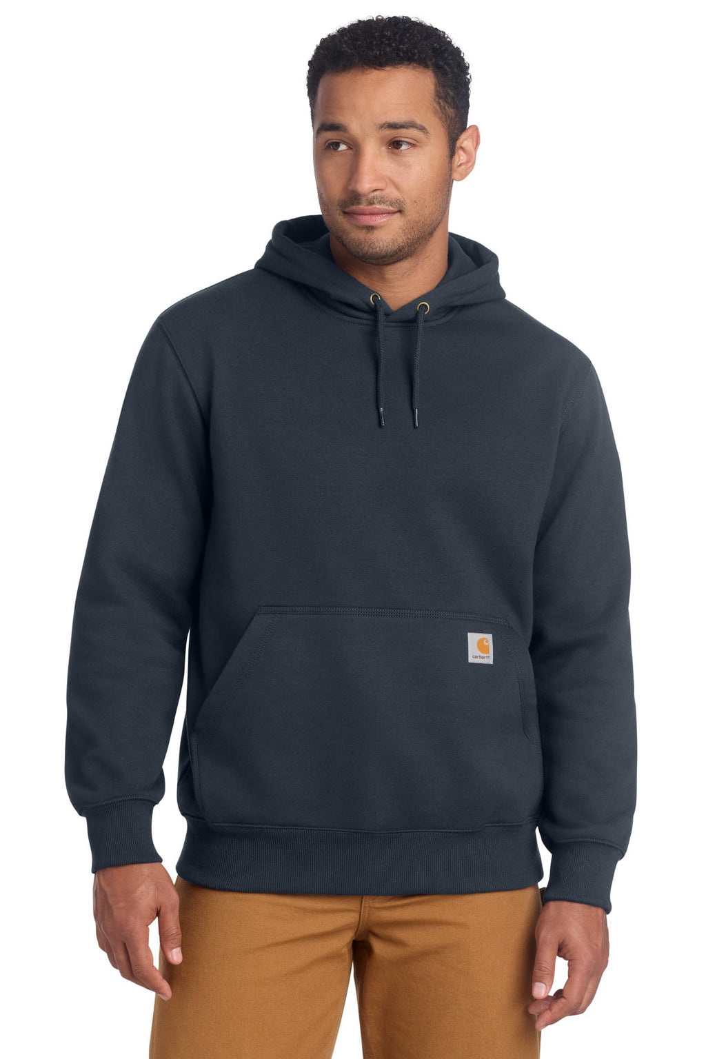 Carhartt Rain Defender Paxton Heavyweight Hooded Sweatshirt CT100615 New Navy
