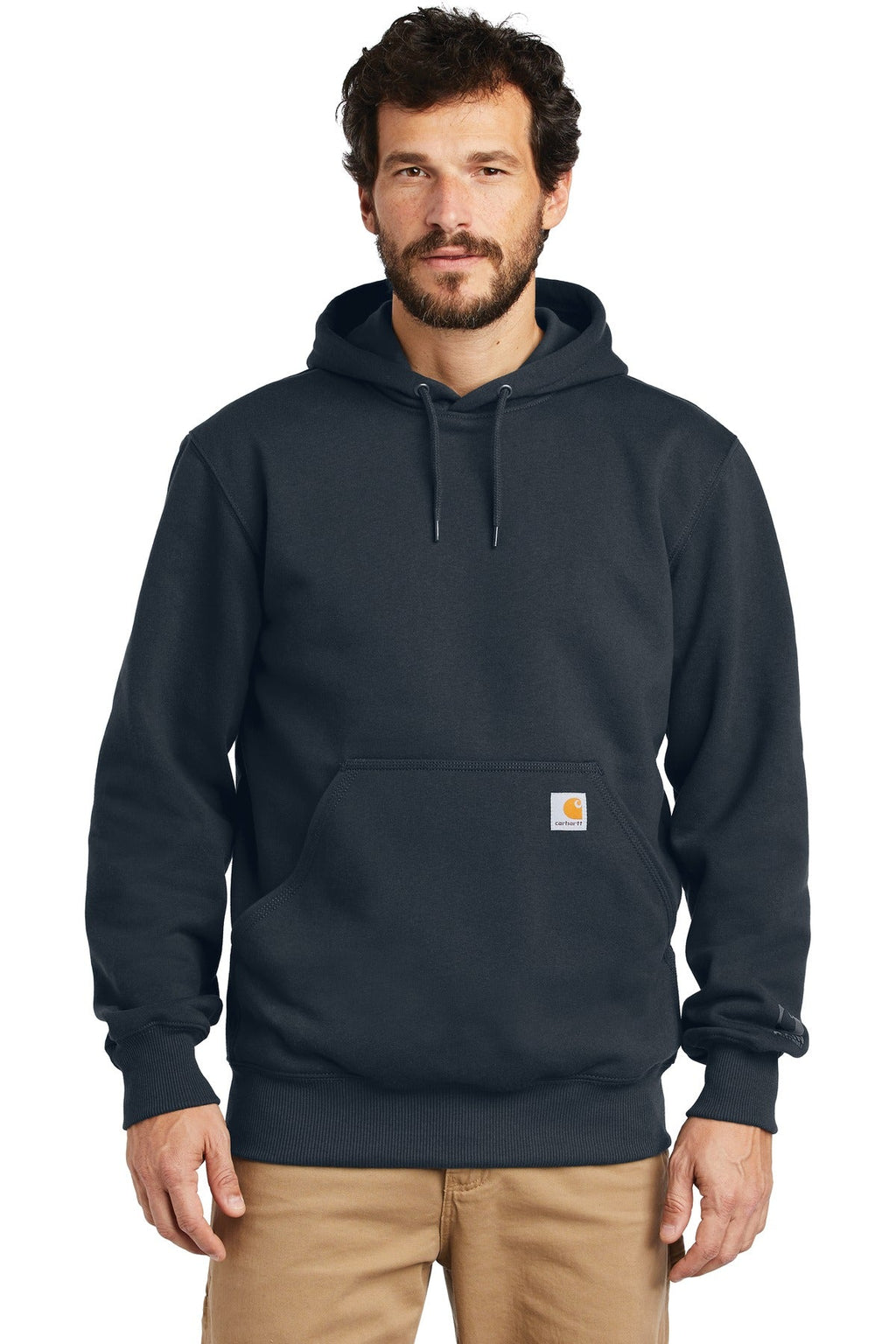Carhartt Rain Defender Paxton Heavyweight Hooded Sweatshirt CT100615 New Navy