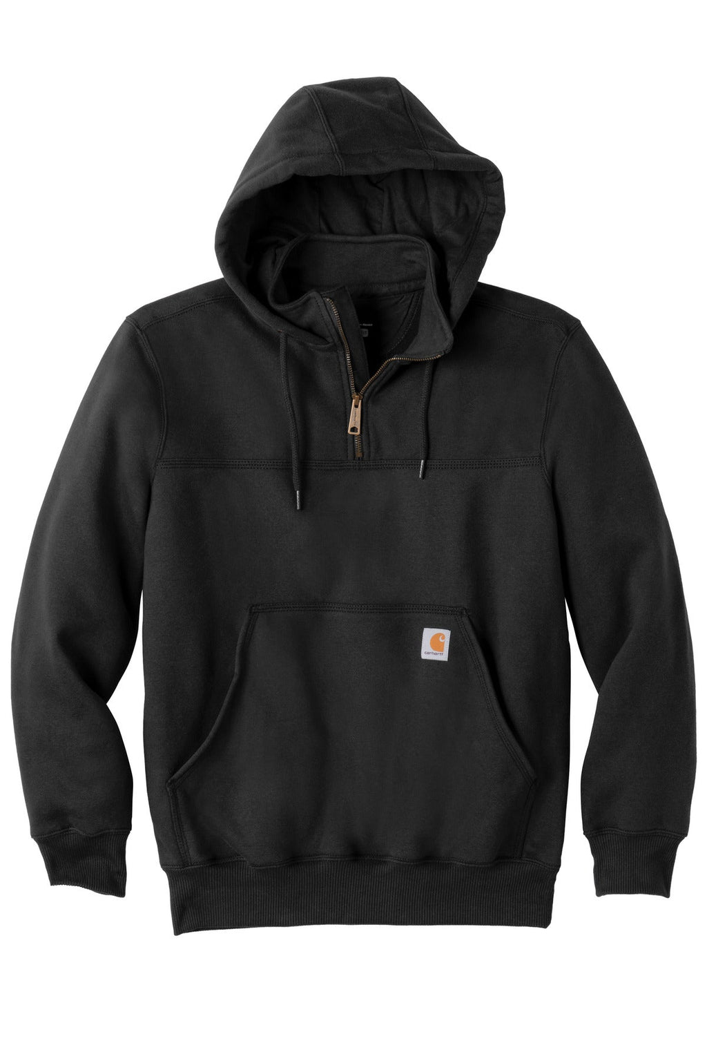 Carhartt Rain Defender Paxton Heavyweight Hooded Zip Mock Sweatshirt CT100617 Black