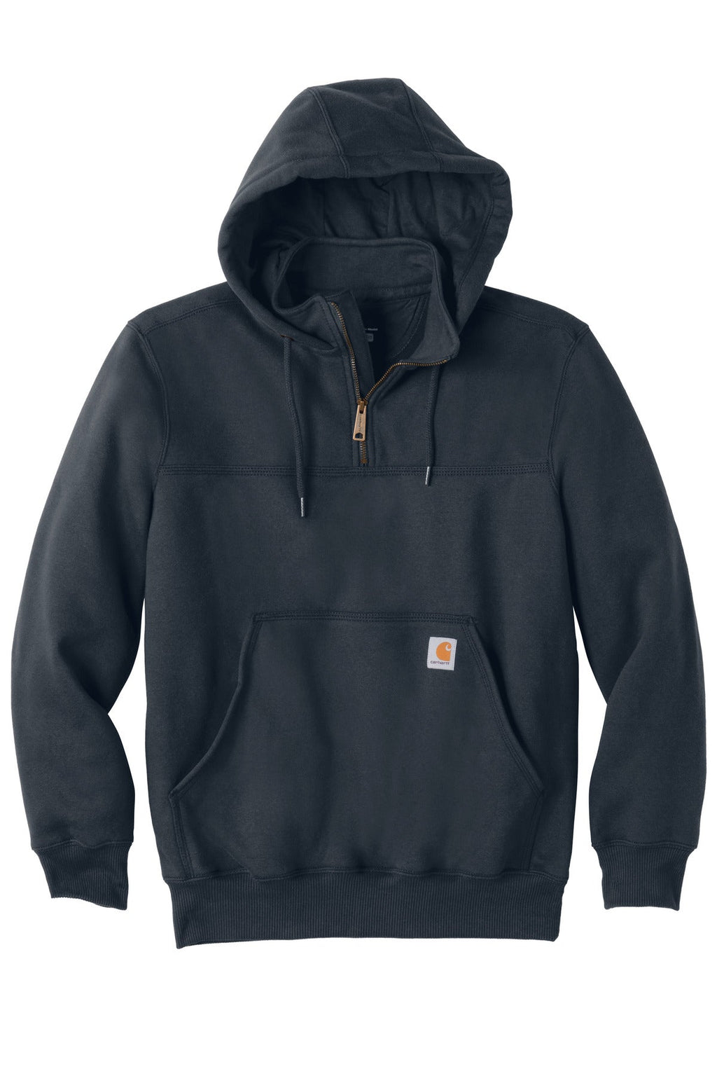 Carhartt Rain Defender Paxton Heavyweight Hooded Zip Mock Sweatshirt CT100617 New Navy