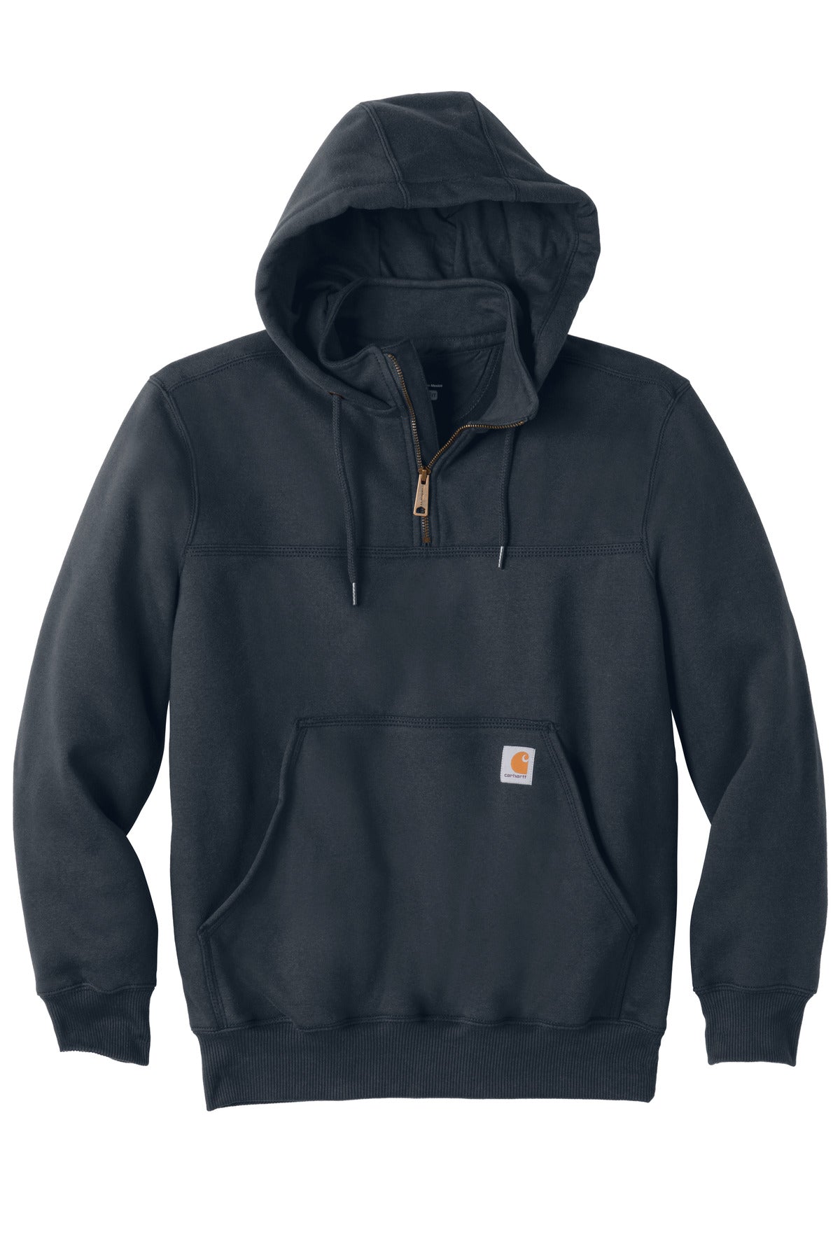 Carhartt Rain Defender Paxton Heavyweight Hooded Zip Mock Sweatshirt CT100617 New Navy