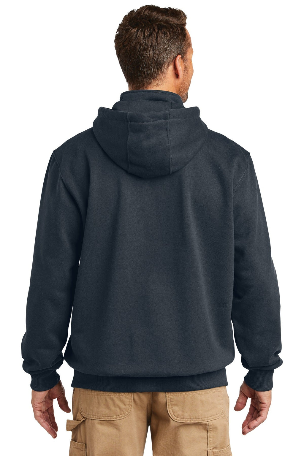 Carhartt Rain Defender Paxton Heavyweight Hooded Zip Mock Sweatshirt CT100617 New Navy