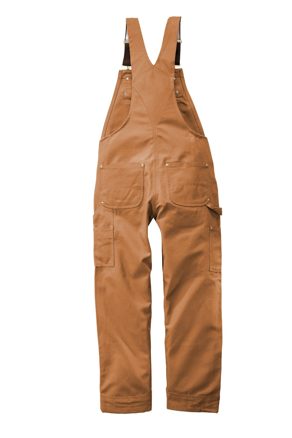 Carhartt Duck Unlined Bib Overalls CT102776 Carhartt Brown