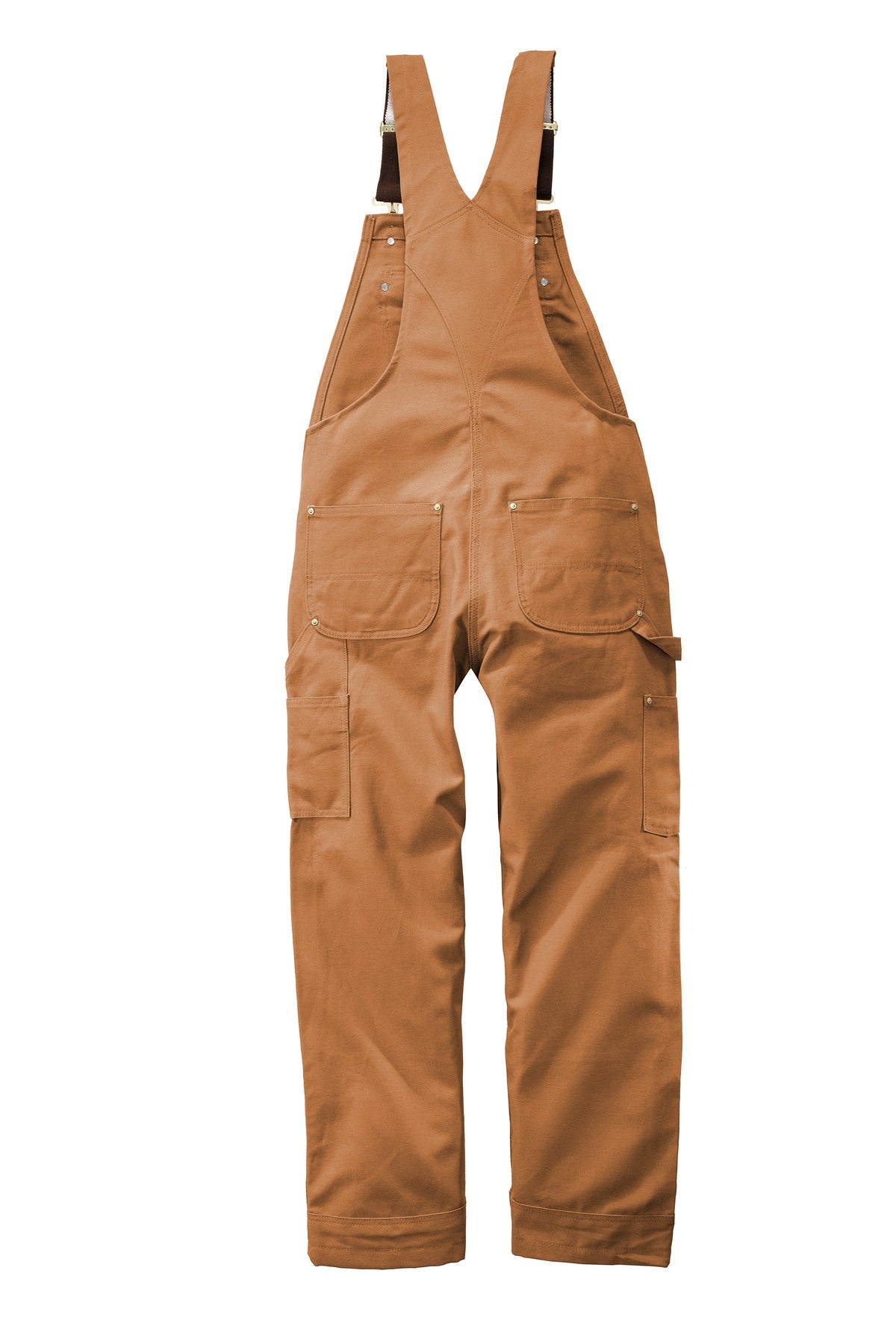 Carhartt Duck Unlined Bib Overalls CT102776 Carhartt Brown