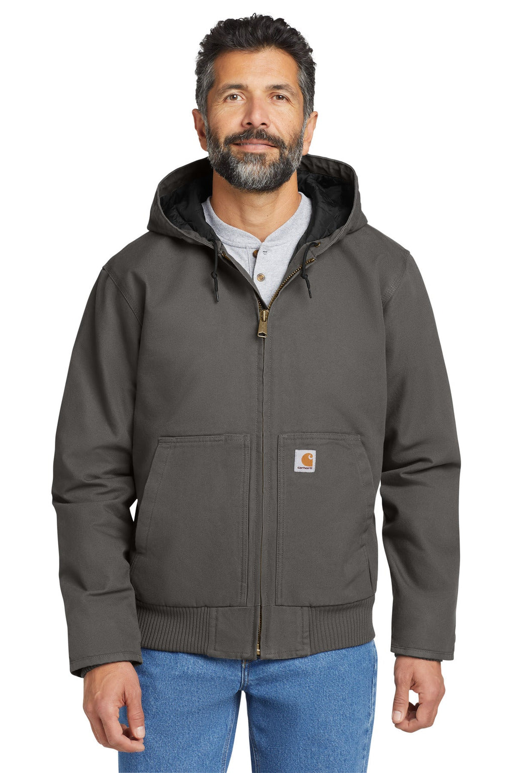 Carhartt Washed Duck Active Jac CT104050 Gravel