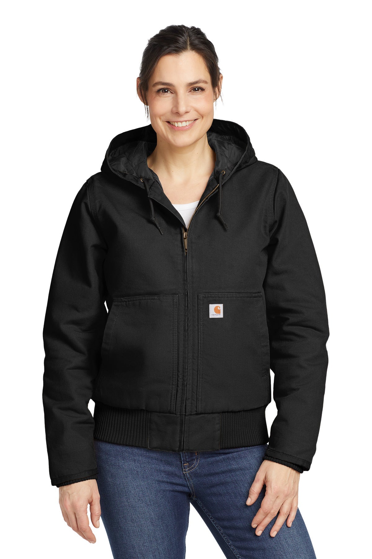 Carhartt Women's Washed Duck Active Jac CT104053 Black