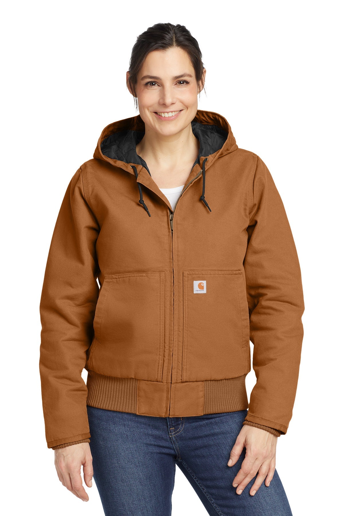 Carhartt Women's Washed Duck Active Jac CT104053 Carhartt Brown