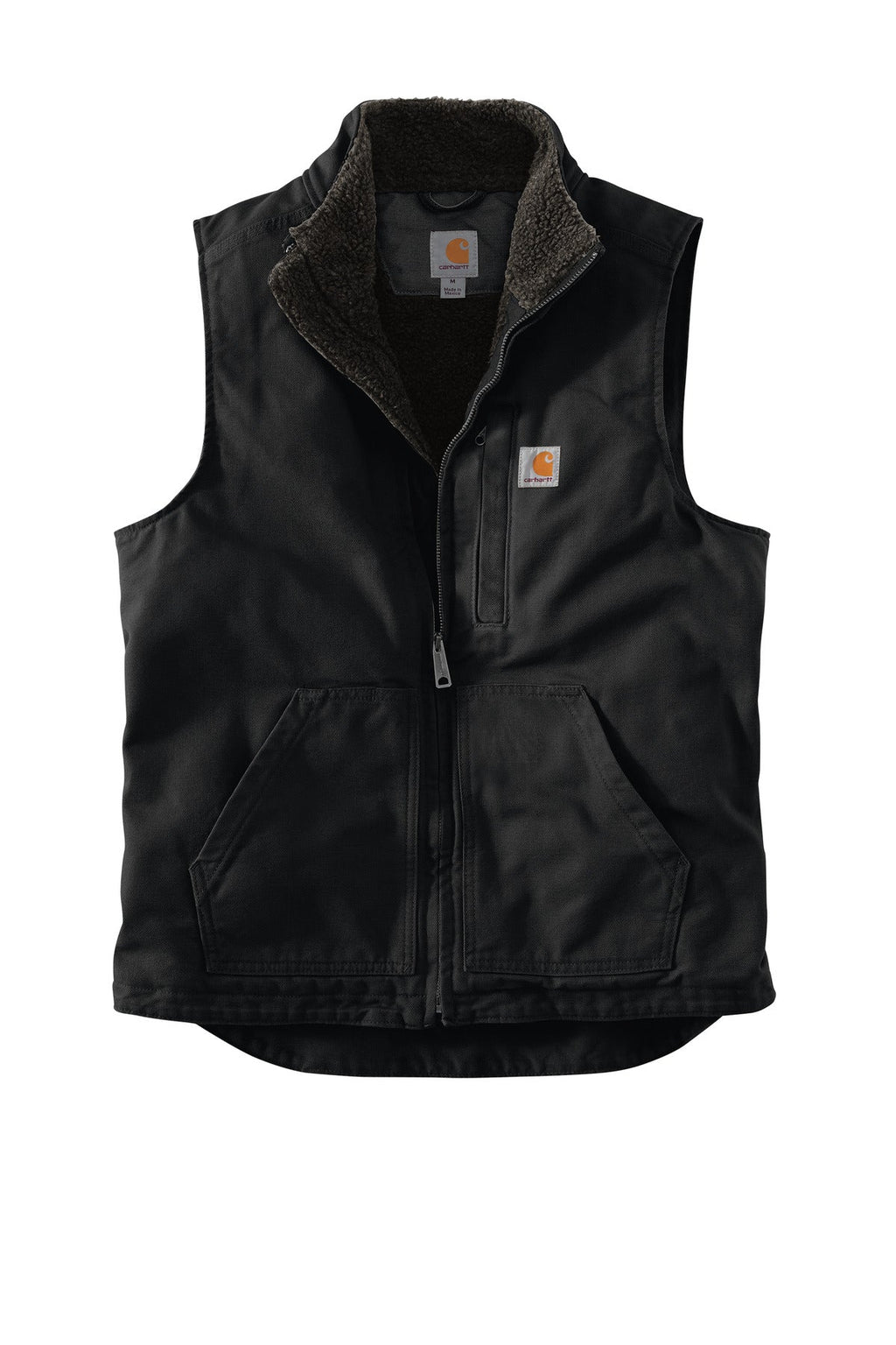 Carhartt Sherpa-Lined Mock Neck Vest CT104277 Black