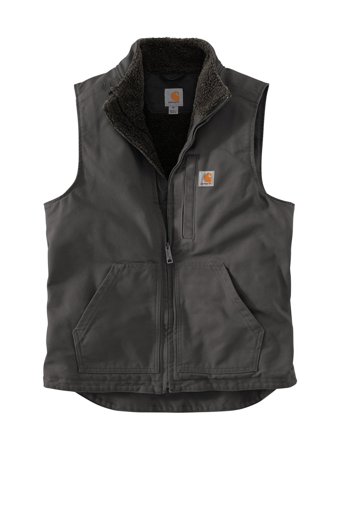 Carhartt Sherpa-Lined Mock Neck Vest CT104277 Gravel