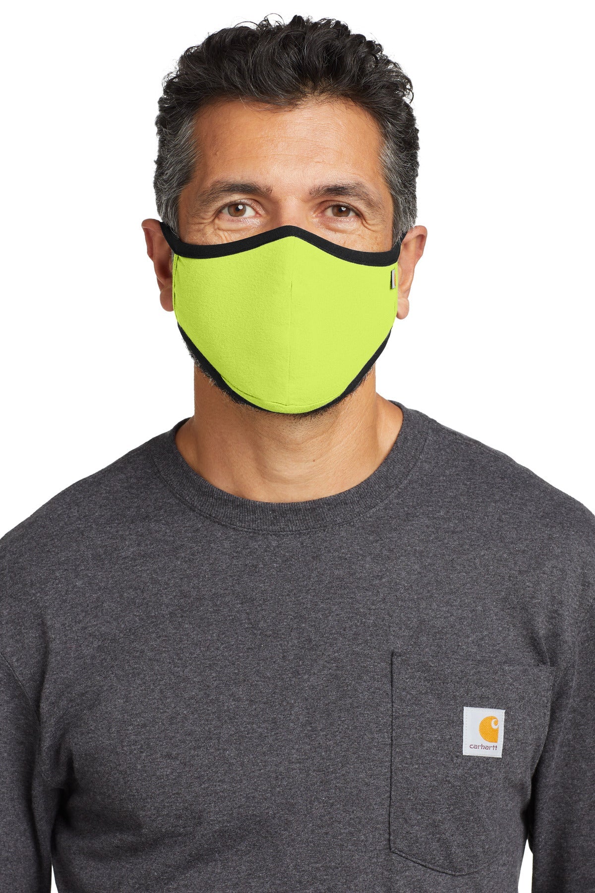 Carhartt Cotton Ear Loop Face Mask (3 pack) CT105160 Brite Lime