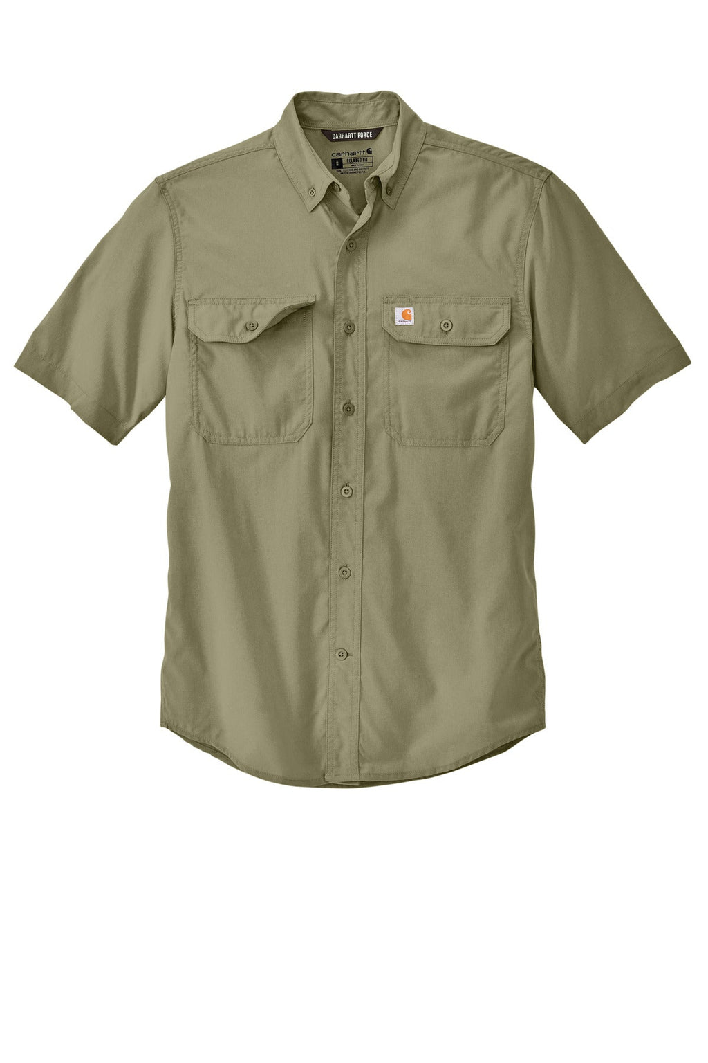 Carhartt Force Solid Short Sleeve Shirt CT105292 Burnt Olive