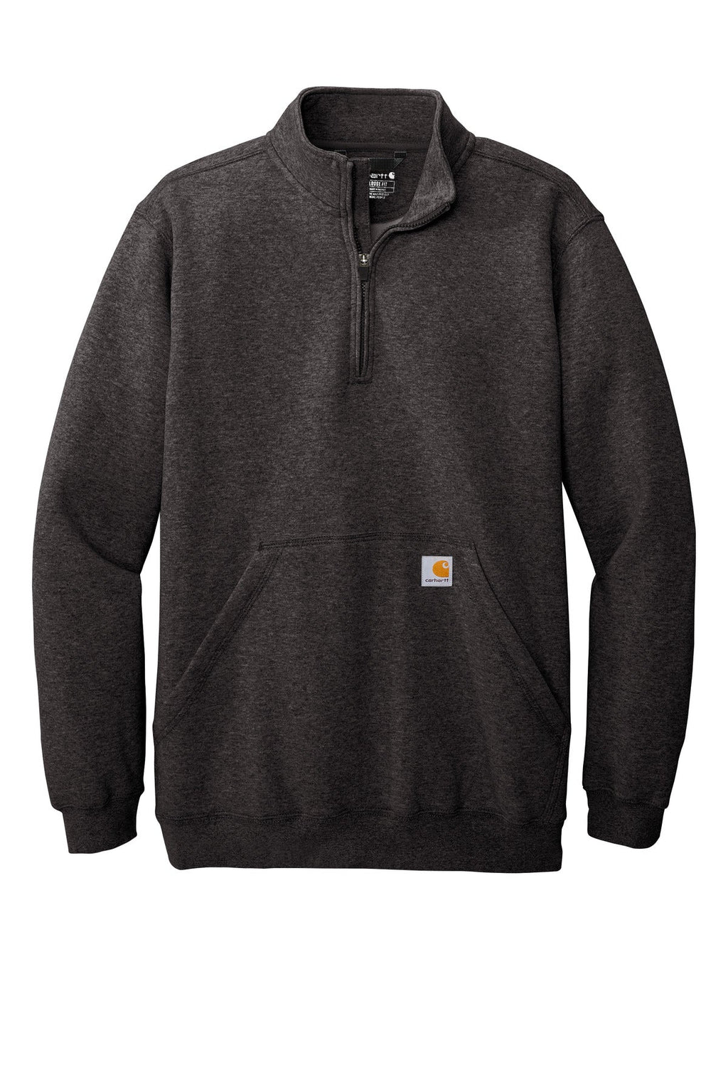 Carhartt Midweight 1/4-Zip Mock Neck Sweatshirt CT105294 Carbon Heather