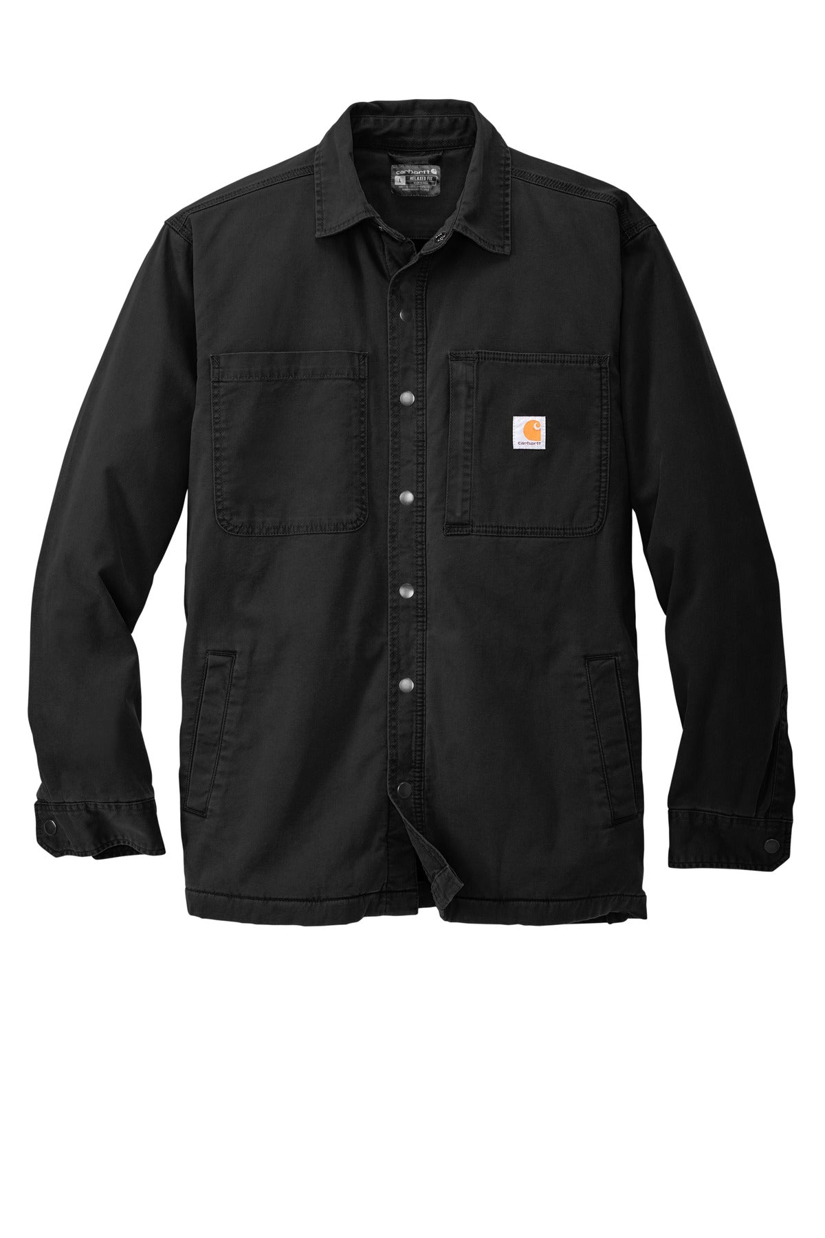 Carhartt Rugged Flex Fleece-Lined Shirt Jac CT105532 Black