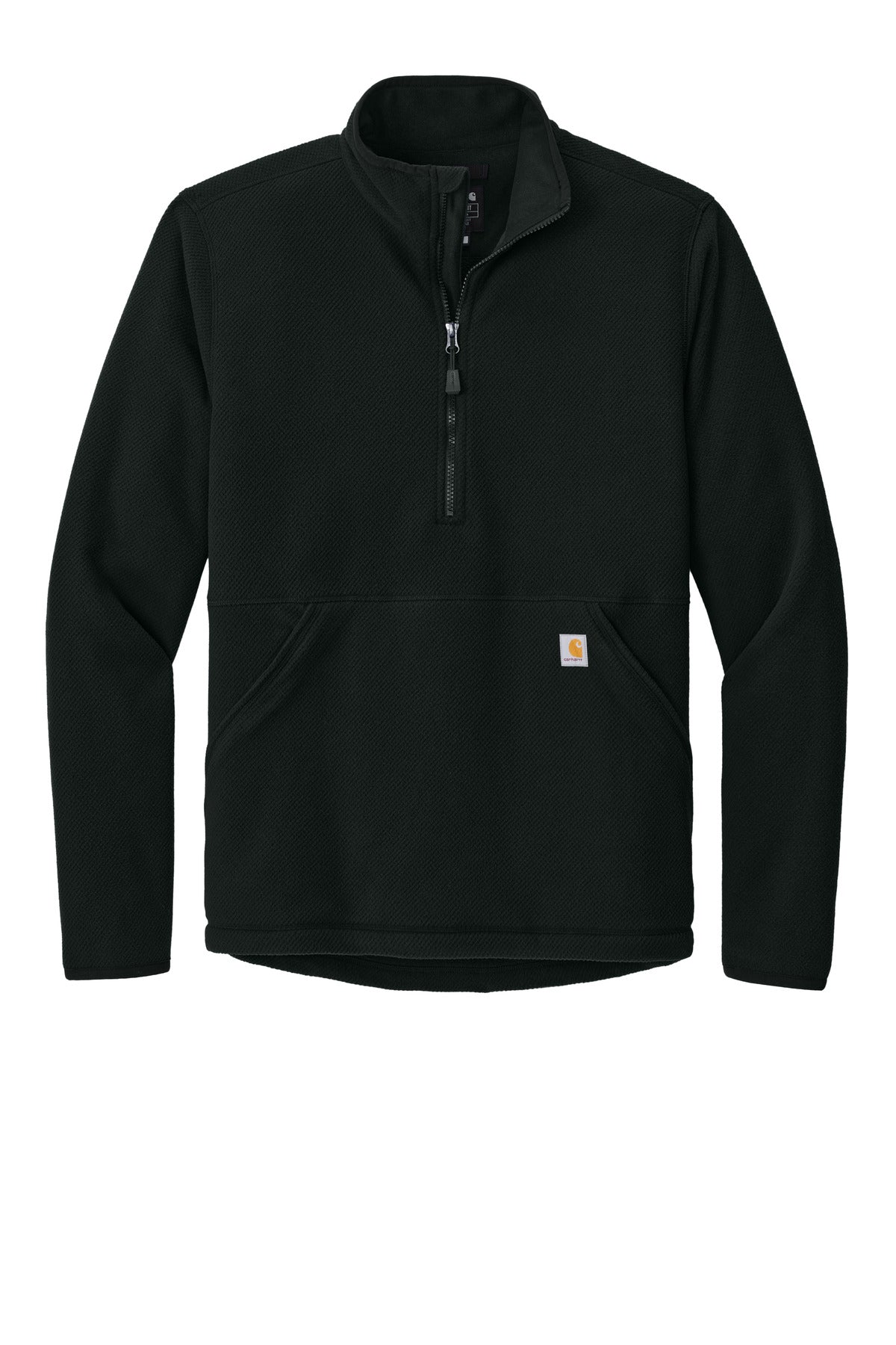 Carhartt Textured 1/2-Zip Fleece Jacket CT106417 Black