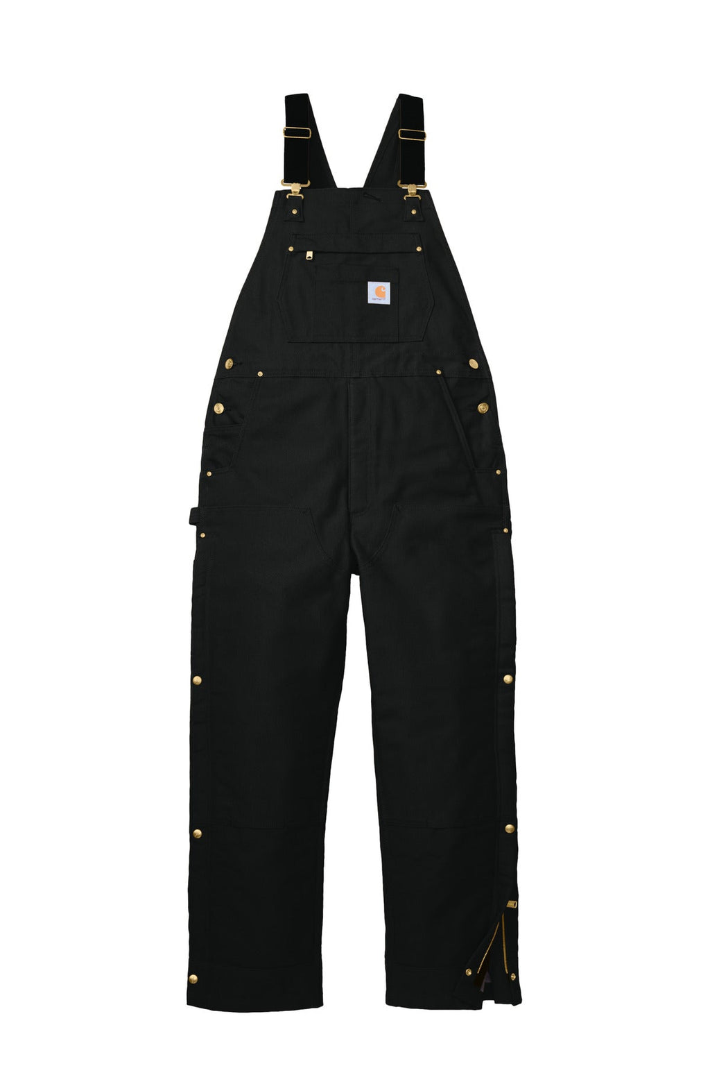 Carhartt Firm Duck Insulated Bib Overalls CT106672 Black