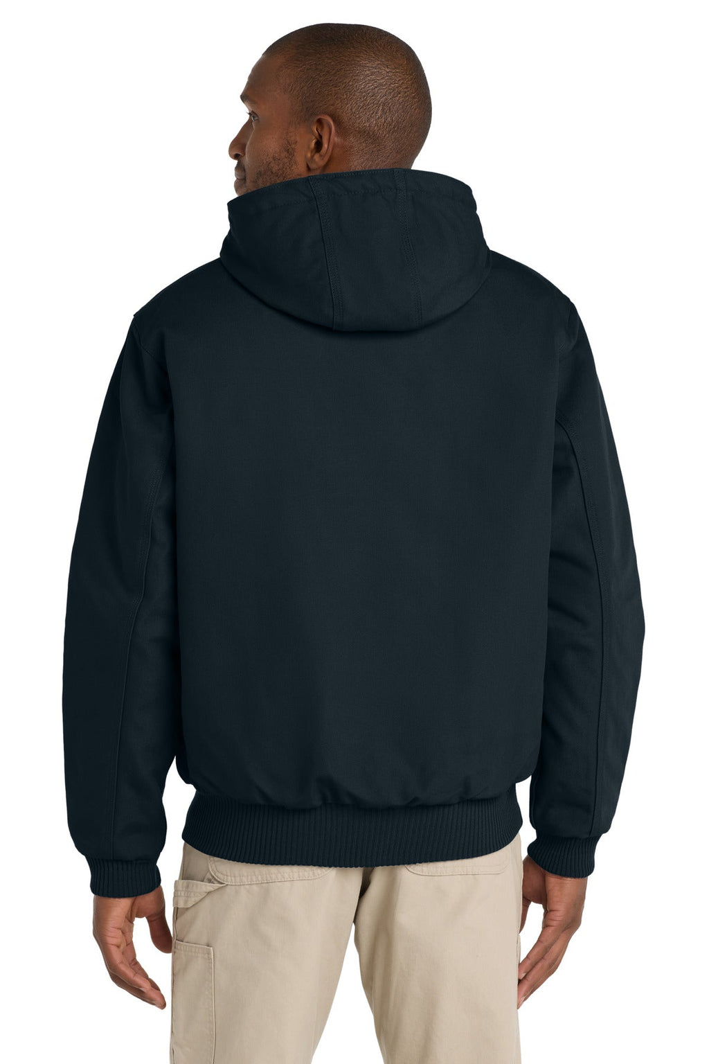 Carhartt Quilted-Flanne-Lined Duck Active Jac CT106677 Dark Navy